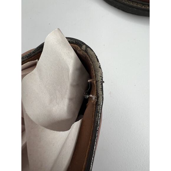 Allen Edmonds Brown Leather Lace Up Loafer Oxford Men’s Size 11.5D - Picture 4 of 11